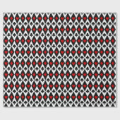 不思議の国のアリスコラージュのクリスマスギフト ラッピングペーパー (フラット)