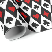 不思議の国のアリスコラージュのクリスマスギフト ラッピングペーパー (ロールコーナー)