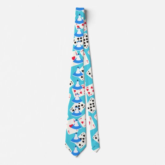 不思議の国のアリスパターン ネクタイ (正面)