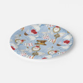 不思議の国のアリスパターン ペーパープレート (アングル)