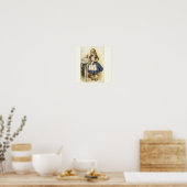 不思議の国のアリスプリントで毒を飲む ポスター (キッチン)