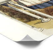 不思議の国のアリスプリントで毒を飲む ポスター (角)