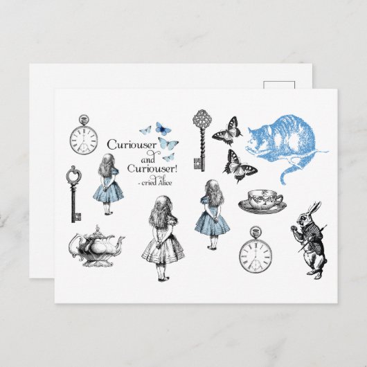 不思議の国のアリスヴィンテージはがき ポストカード (正面/裏面)