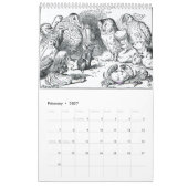 不思議の国のアリスヴィンテージ カレンダー (2月 2027)