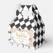 不思議の国のアリス不機嫌帽子茶パーティー誕生日 フェイバーボックス (正面サイド)