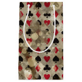 不思議の国のアリス動揺してなパターン スモールペーパーバッグ (正面)