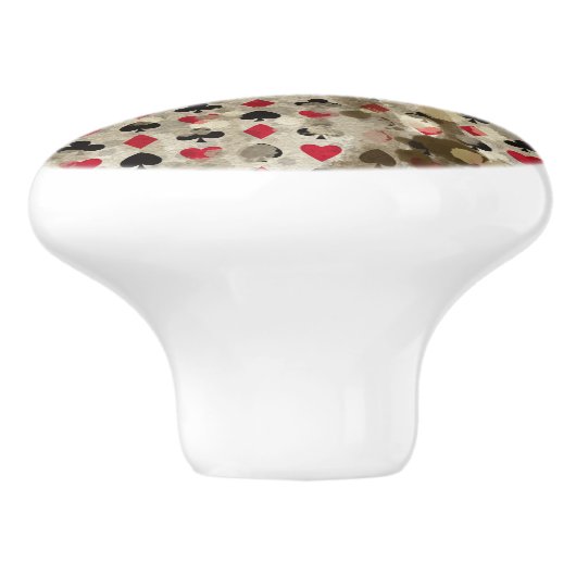 不思議の国のアリス動揺してなパターン セラミックノブ (側面)