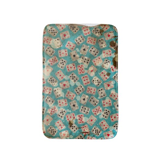 不思議の国のアリス動揺してなパターン バスマット (正面縦)