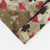 不思議の国のアリス動揺してなパターン フリースブランケット (角)