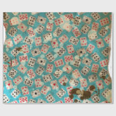 不思議の国のアリス動揺してなパターン ラッピングペーパー (フラット)