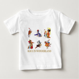 不思議の国のアリス及び友人 ベビーTシャツ