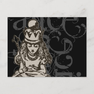 不思議の国のアリス女王グランジアリス独身の(Alice in Wonderland Queen Al ポストカード