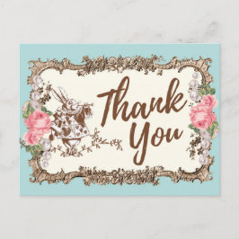 不思議の国のアリス感謝していよはがき インビテーションポストカード