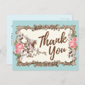 不思議の国のアリス感謝していよはがき インビテーションポストカード (正面/裏面)