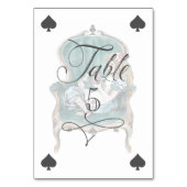 不思議の国のアリス椅子に遊座る テーブルナンバー (裏面)