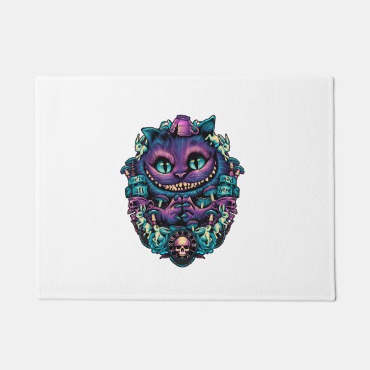 不思議の国のアリス猫シャツアリス ドアマット (正面)