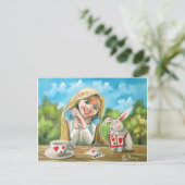 不思議の国のアリス白うさぎのゴードン・ブルース ポストカード (スタンド正面)