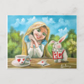 不思議の国のアリス白うさぎのゴードン・ブルース ポストカード (正面)