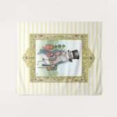 不思議の国のアリス白うさぎ服を着た タペストリー (正面(横))