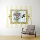 不思議の国のアリス白うさぎ服を着た タペストリー (インサイチュ(横))