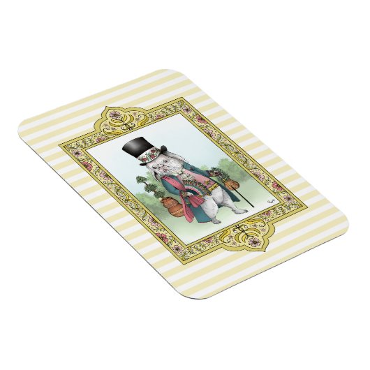 不思議の国のアリス白うさぎ服を着た マグネット (右側)