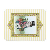 不思議の国のアリス白うさぎ服を着た マグネット (横)