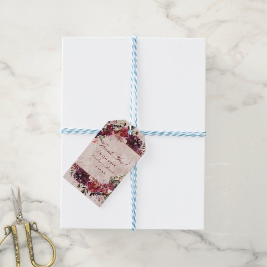 不思議の国のアリス白うさぎ結婚の声 ギフトタグ (より糸付き)