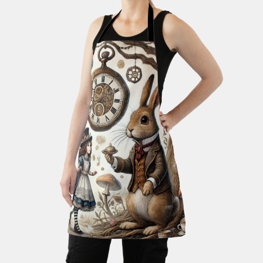 不思議の国のアリス白うさぎ茶芸 エプロン (インサイチュ)
