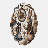 不思議の国のアリス白うさぎ茶芸 オーナメントカード (右)