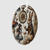 不思議の国のアリス白うさぎ茶芸 オーナメント (正面)