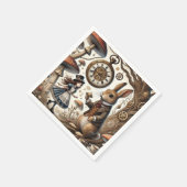 不思議の国のアリス白うさぎ茶芸 スタンダードカクテルナプキン (角)