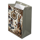 不思議の国のアリス白うさぎ茶芸 ミディアムペーパーバッグ (正面アングル)