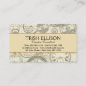 不思議の国のアリス白うさぎ茶芸 名刺 (裏面)