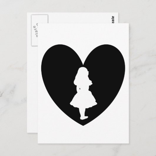 不思議の国のアリス白黒恋 ポストカード (正面/裏面)