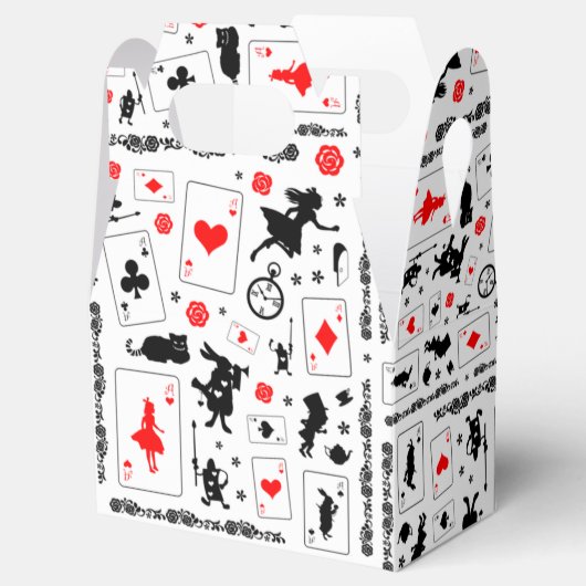 不思議の国のアリス白黒赤いお願い箱 フェイバーボックス (オープン)