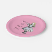 不思議の国のアリス私達はすべての不機嫌のここに紙皿います ペーパープレート (アングル)