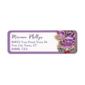 不思議の国のアリス紫チェシャ猫 ラベル (正面)