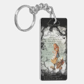 不思議の国のアリス茶の緑の黒 キーホルダー (正面左)