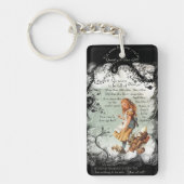 不思議の国のアリス茶の緑の黒 キーホルダー (正面)