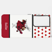 不思議の国のアリス赤いハートと白うさぎ SAMSUNG GALAXYケース (裏面横)