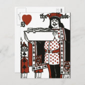 不思議の国のアリス遊だ。ハートのジャック ポストカード (正面/裏面)