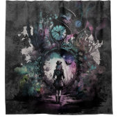 不思議の国のアリス |うさぎの穴へ シャワーカーテン (正面)