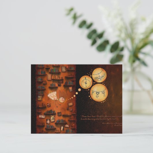 不思議の国のアリス – うさぎの穴を ポストカード (スタンド正面)