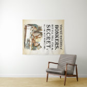 不思議の国のアリス-お茶会-狂う引用文 タペストリー (インサイチュ(横))