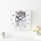 「不思議の国のアリス」の壁掛け時計,No.02 スクエア壁時計 (ホーム)