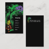 「不思議の国のアリス」の「チェシャ猫」 名刺 (正面/裏面)