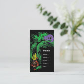 「不思議の国のアリス」の「チェシャ猫」 名刺 (スタンド正面)