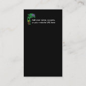 「不思議の国のアリス」の「チェシャ猫」 名刺 (裏面)