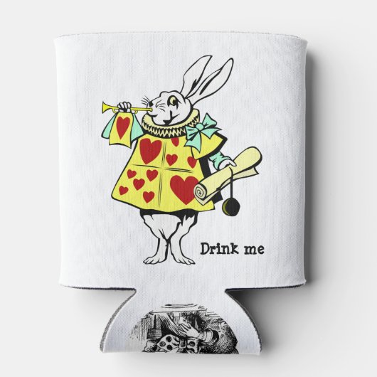 不思議の国のアリス「わたしを飲め」 缶クーラー (裏面)