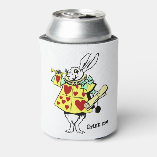 不思議の国のアリス「わたしを飲め」 缶クーラー (缶裏面)